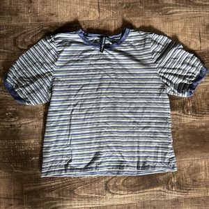 Princess Highway Tessie Tee Blue Stripe Size AU 16 or US 12